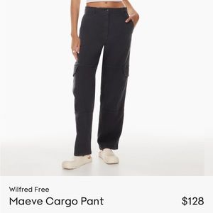 Aritzia Maeve black cargo pants